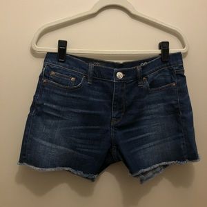 J Crew denim frayed hem shorts 4”
